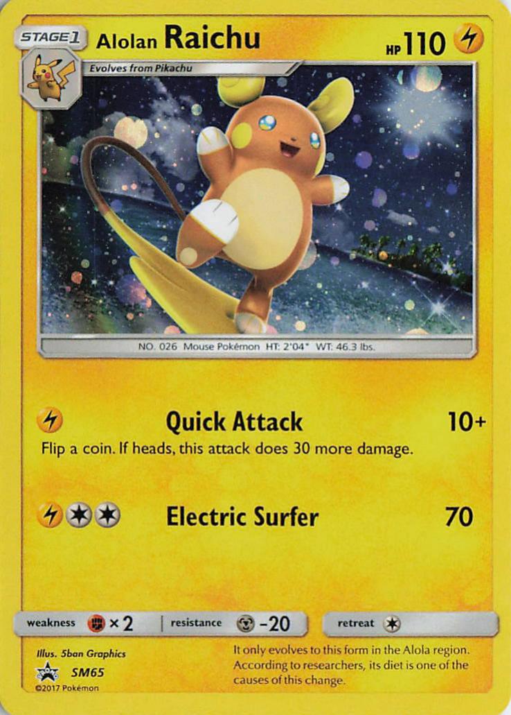 Alolan Raichu - SM Black Star Promo SM65 (Holo)