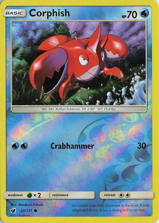 Corphish - Crimson Invasion 24/111 (Reverse Holo)