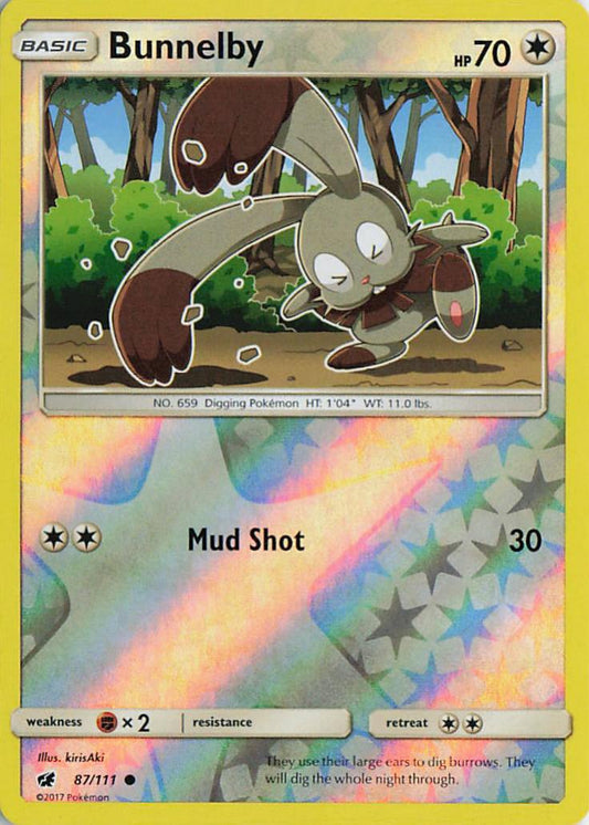 Bunnelby - Crimson Invasion 87/111 (Reverse Holo)