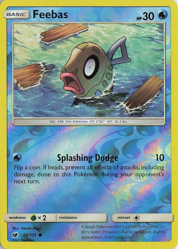 Feebas - Crimson Invasion 26/111 (Reverse Holo)