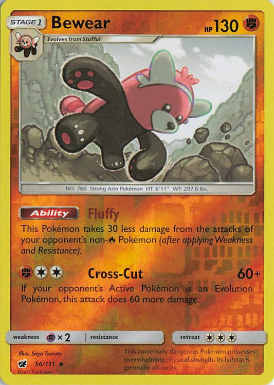 Bewear - Crimson Invasion 56/111 (Reverse Holo)