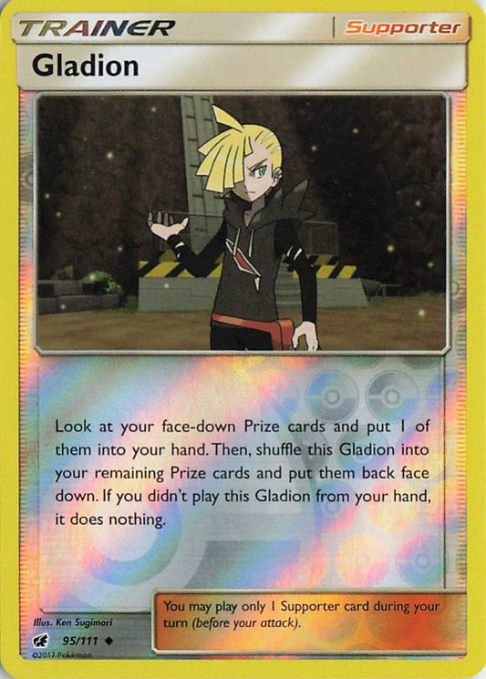 Gladion - Crimson Invasion 95/111 (Reverse Holo)