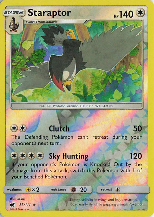 Staraptor - Crimson Invasion 83/111 (Reverse Holo)