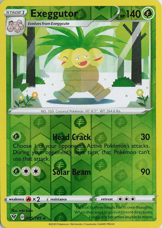 Exeggutor - Vivid Voltage 005/185 (Reverse Holo)