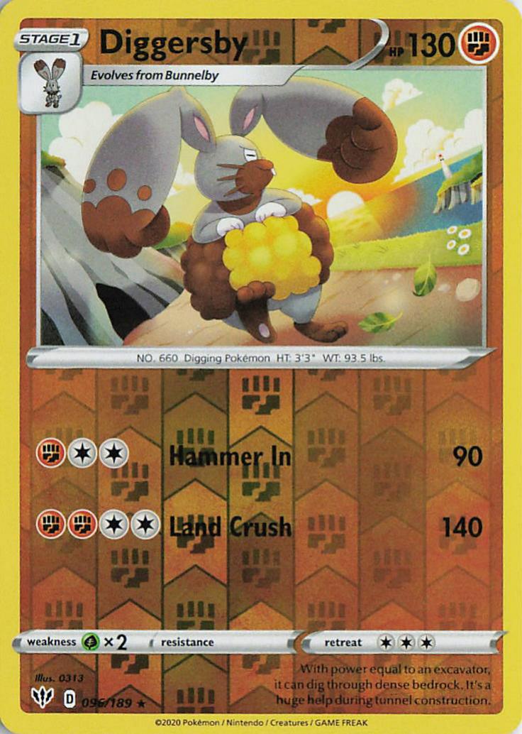 Diggersby - Darkness Ablaze 096/189 (Reverse Holo)