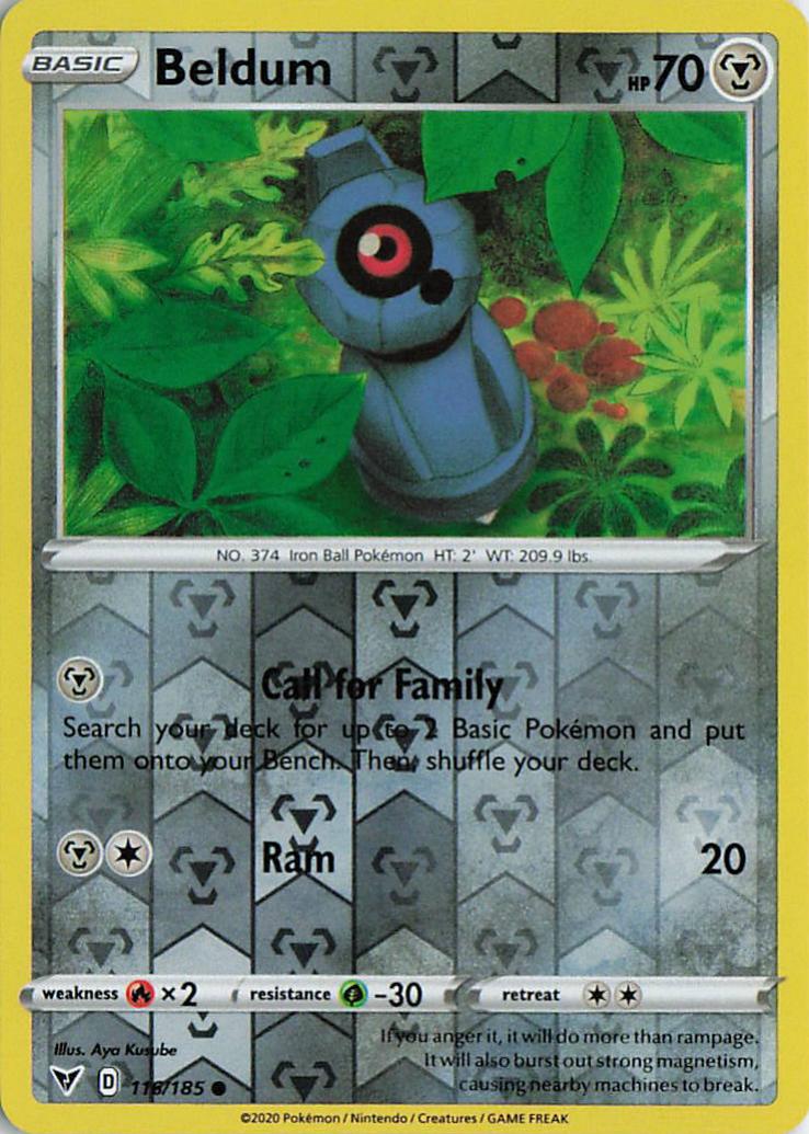 Beldum - Vivid Voltage 118/185 (Reverse Holo)