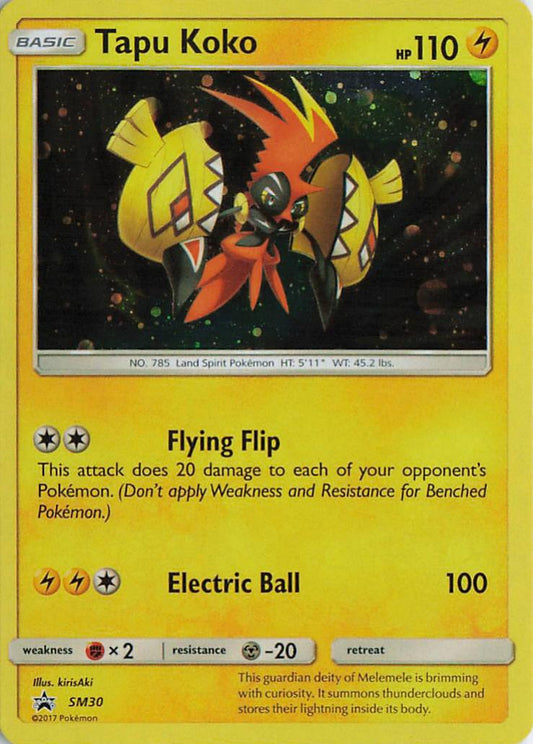Tapu Koko - SM Black Star Promo SM30 (Holo)