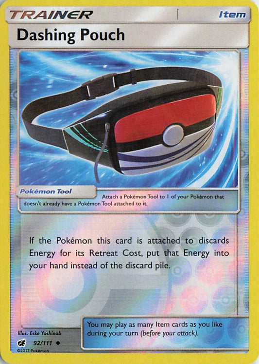 Dashing Pouch - Crimson Invasion 92/111 (Reverse Holo)