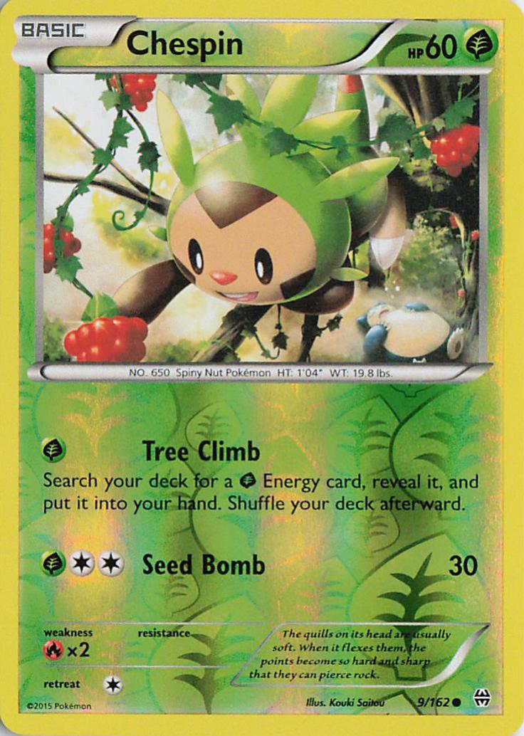 Chespin - BREAKthrough 9/162 (Reverse Holo)