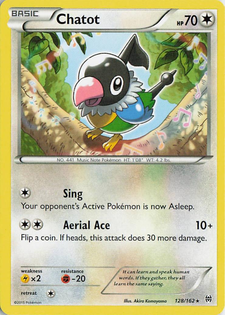 Chatot - BREAKthrough 128/162 (Reverse Holo)