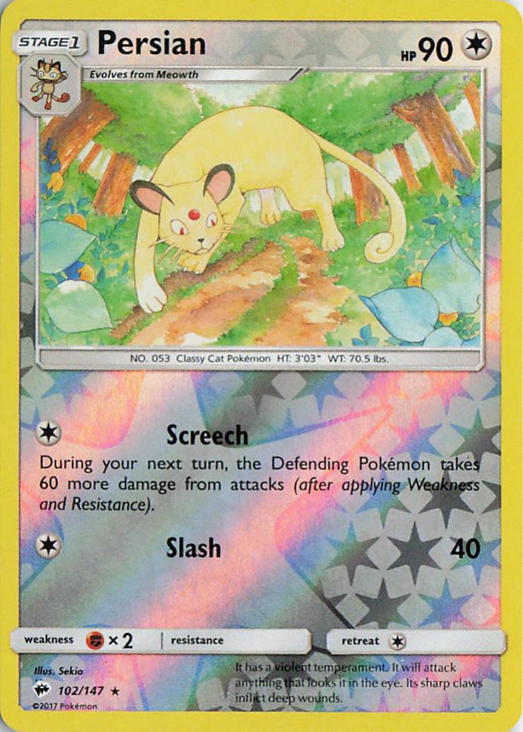 Persian - Burning Shadows 102/147 (Reverse Holo)