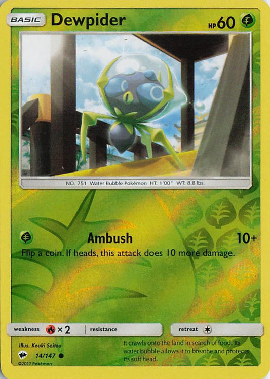 Dewpider - Burning Shadows 14/147 (Reverse Holo)