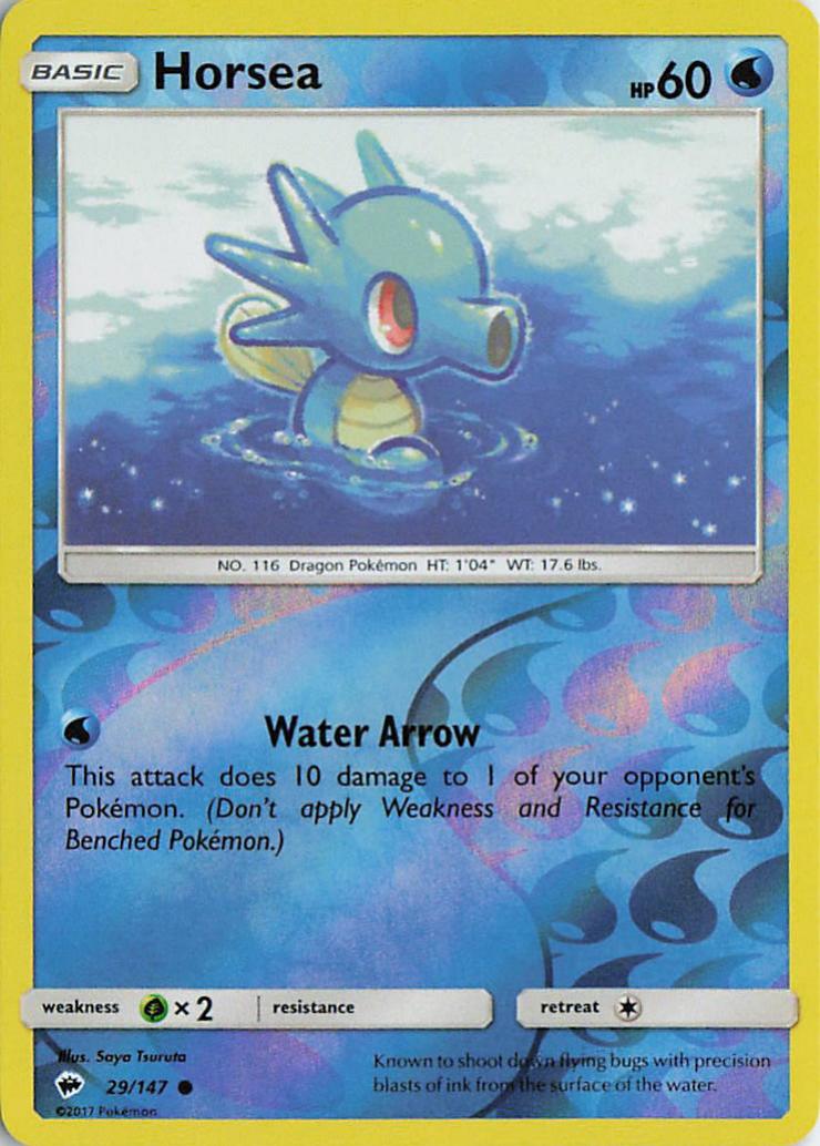 Horsea - Burning Shadows 29/147 (Reverse Holo)