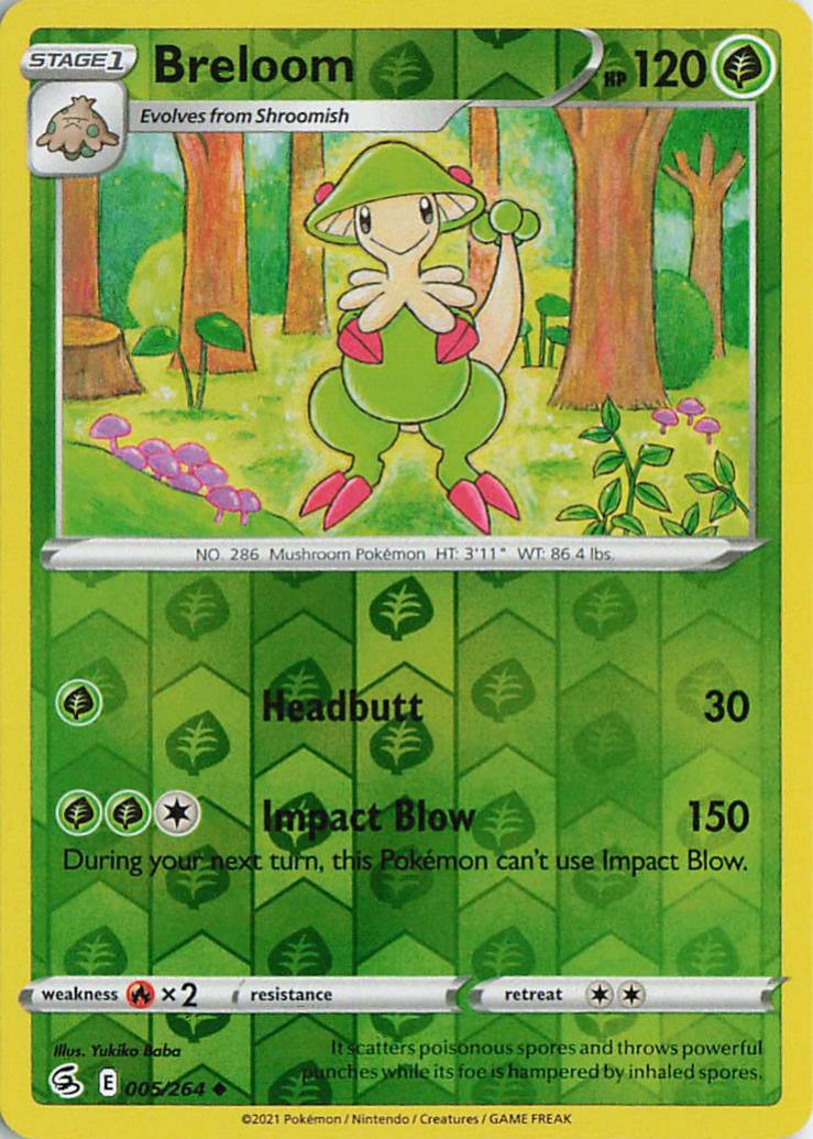 Breloom - Fusion Strike 005/264 (Reverse Holo)