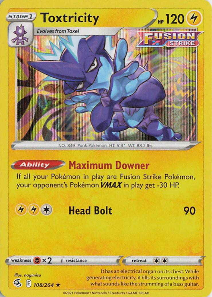 Toxtricity - Fusion Strike 108/264 (Holo)