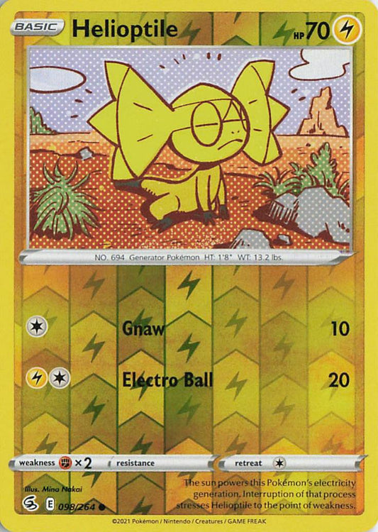 Helioptile - Fusion Strike 098/264 (Reverse Holo)