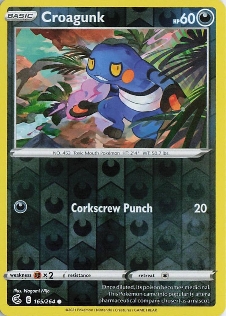 Croagunk - Fusion Strike 165/264 (Reverse Holo)