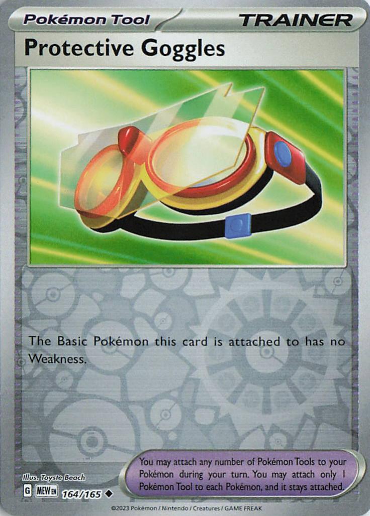 Protective Goggles - Pokemon 151 164/165 (Reverse Holo)