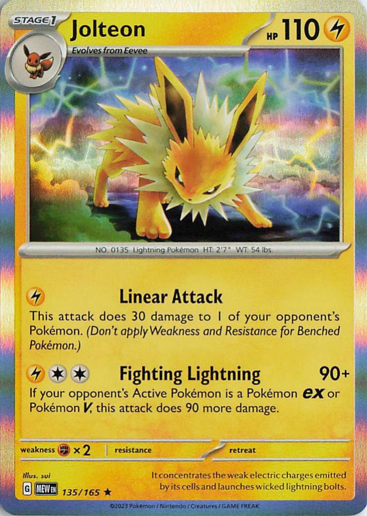 Jolteon - Pokemon 151 135/165 (Reverse Holo)