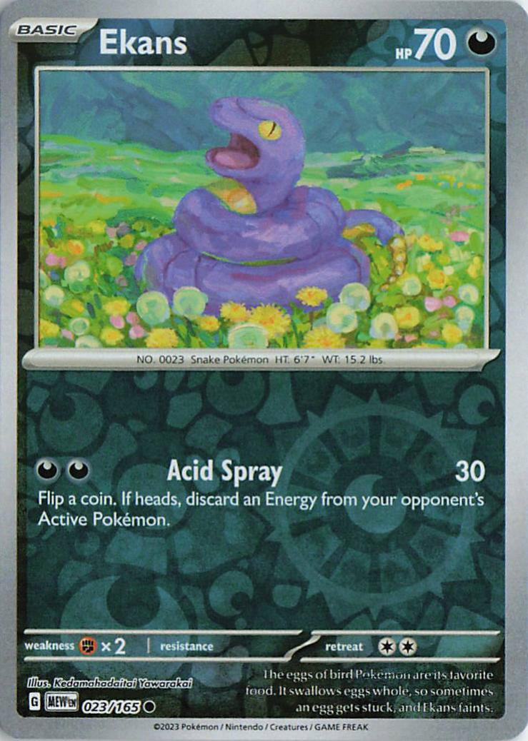 Ekans - Pokemon 151 23/165 (Reverse Holo)