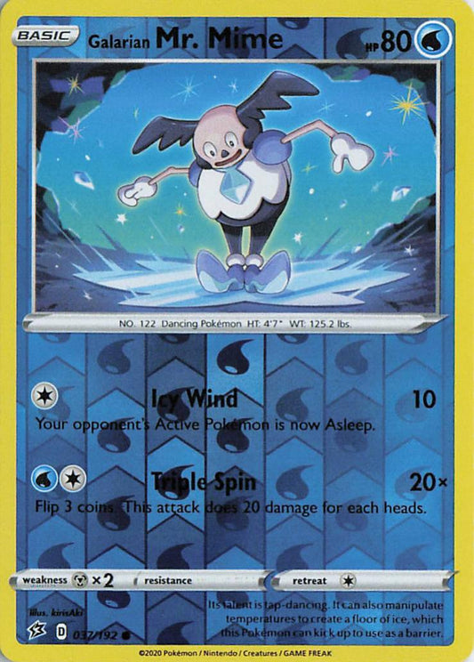 Galarian Mr. Mime - Rebel Clash 037/192 (Reverse Holo)