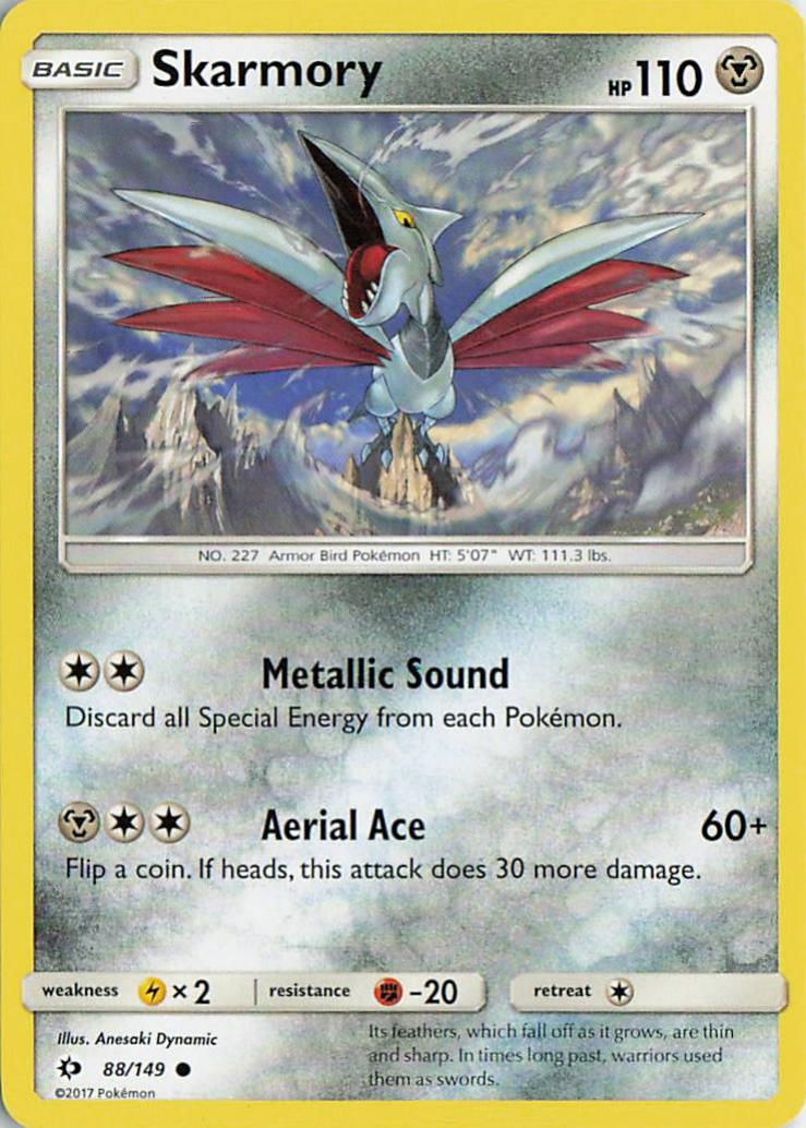 Skarmory - Sun & Moon 88/149 (Reverse Holo)