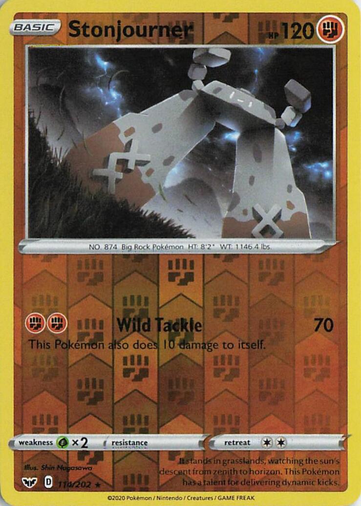 Stonjourner - Sword & Shield 114/202 (Reverse Holo)