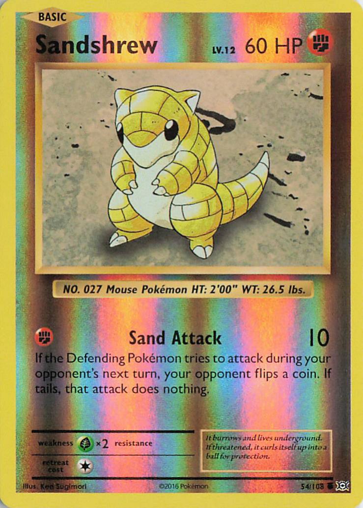 Sandshrew - Evolutions 54/108 (Reverse Holo)