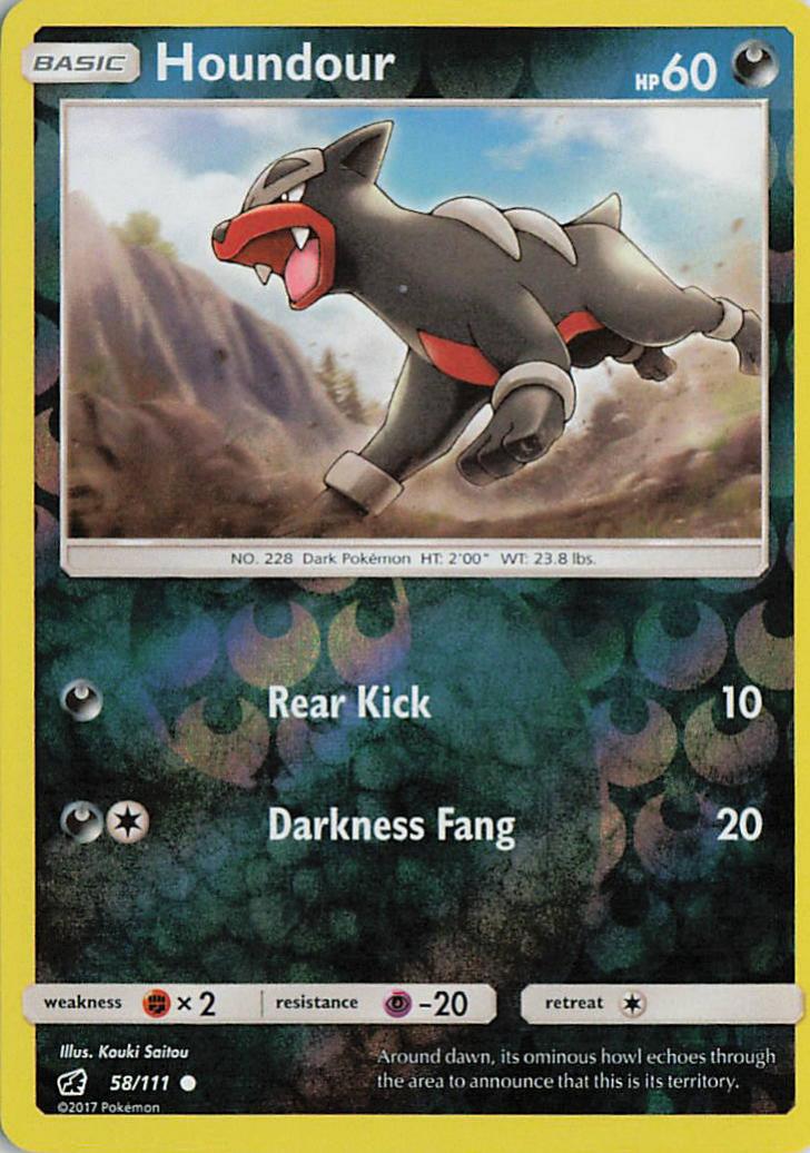 Houndour - Crimson Invasion 58/111 (Reverse Holo)