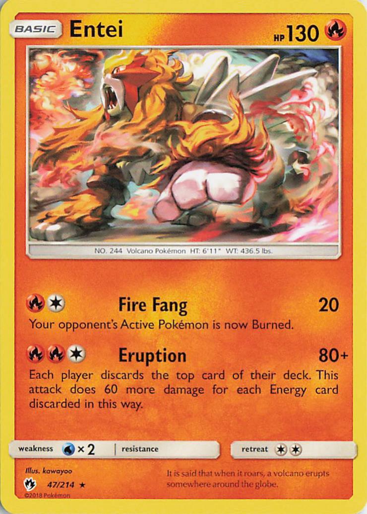 Entei - Lost Thunder 47/214 (Holo)