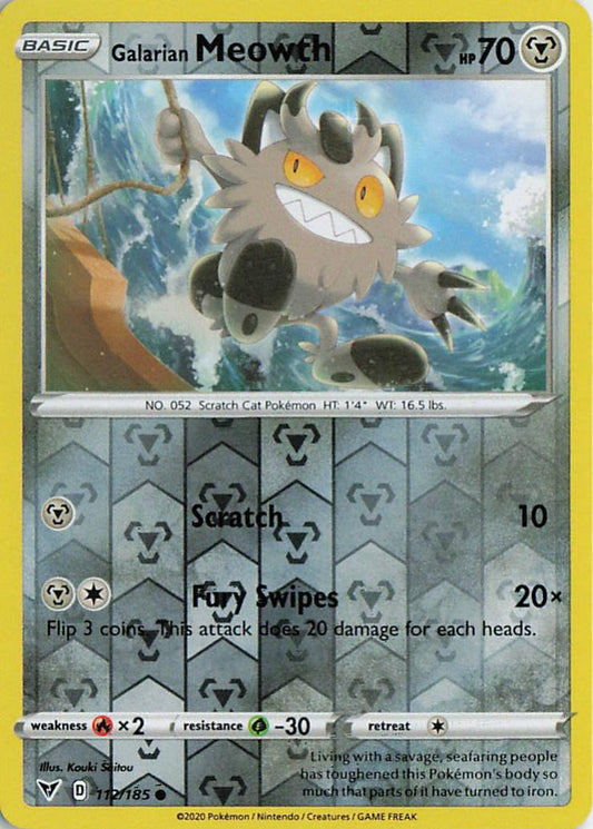 Galarian Meowth - Vivid Voltage 112/185 (Reverse Holo)