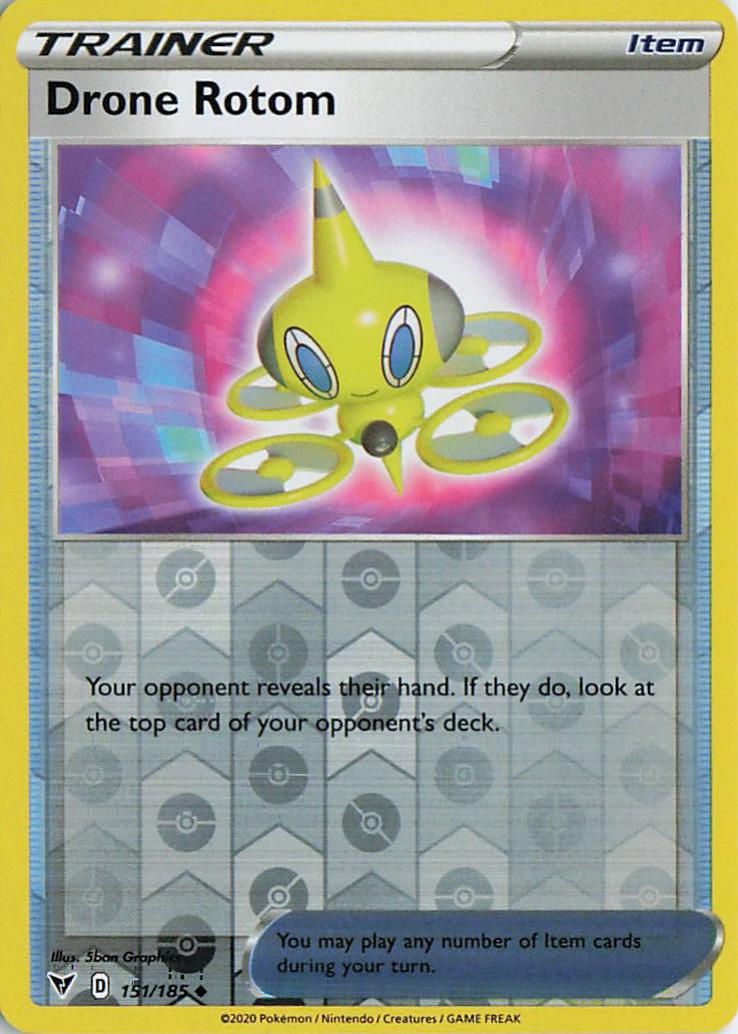 Drone Rotom - Vivid Voltage 151/185 (Reverse Holo)