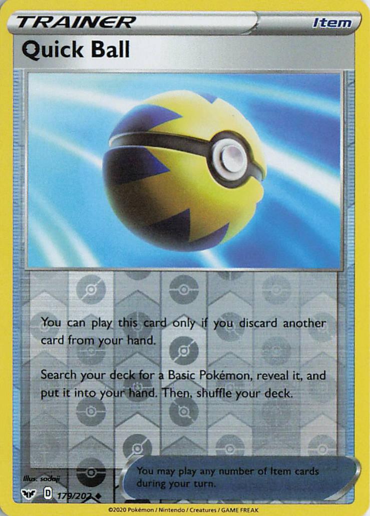 Quick Ball - Sword & Shield 179/202 (Reverse Holo)