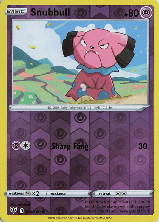 Snubbull - Darkness Ablaze 077/189 (Reverse Holo)