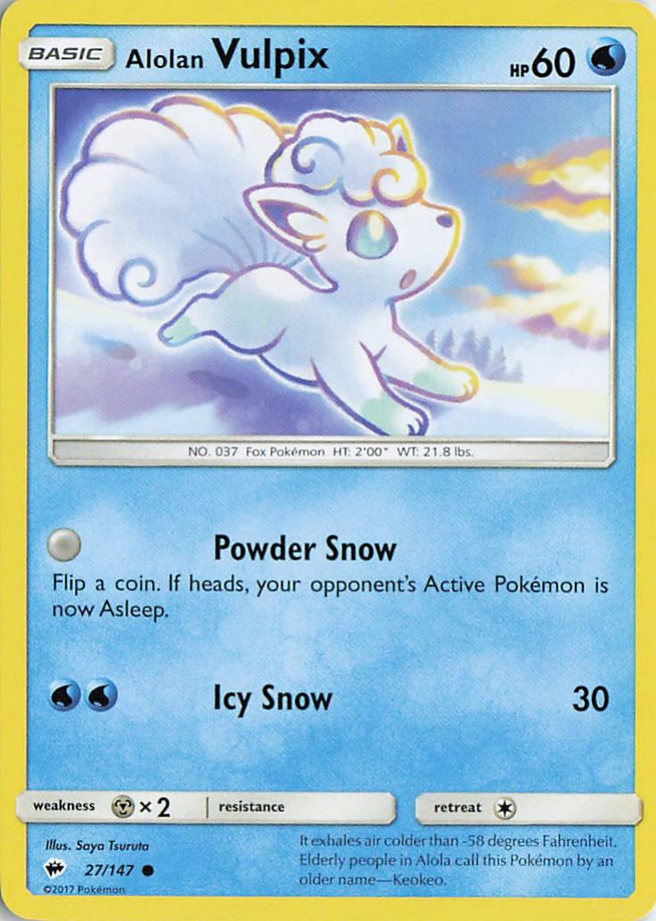 Alolan Vulpix - Burning Shadows 27/147