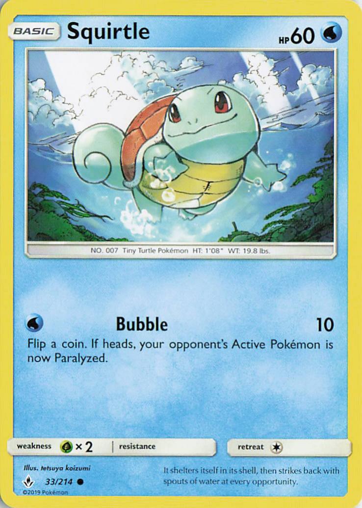 Squirtle - Unbroken Bonds 33/214