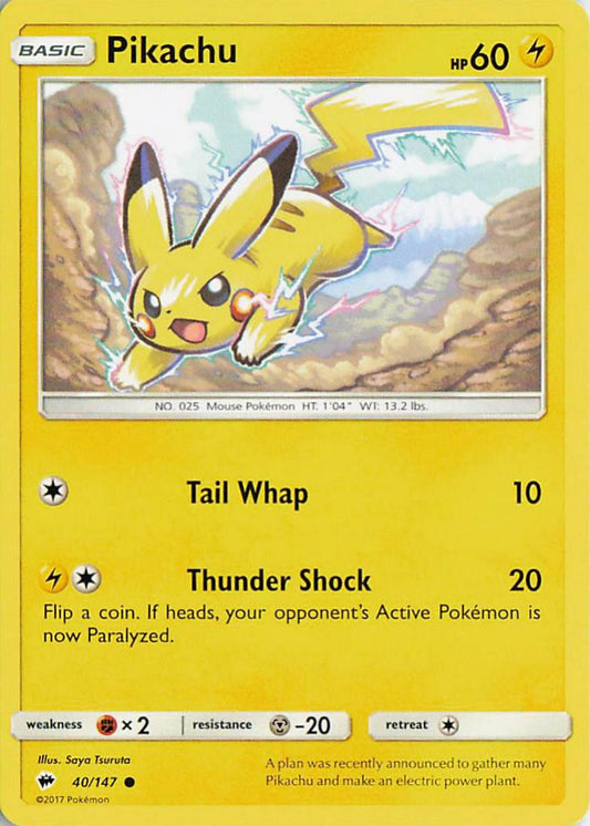 Pikachu - Burning Shadows 40/147