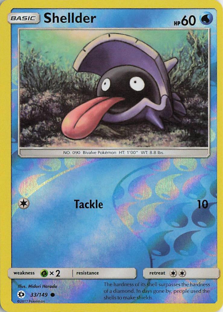 Shellder - Sun & Moon 33/149 (Reverse Holo)