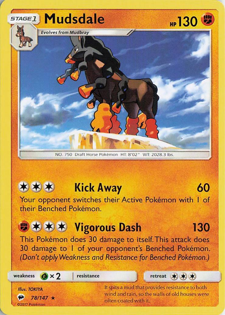 Mudsdale - Burning Shadows 78/147 (Holo)
