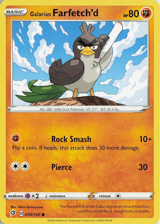 Galarian Farfetch'd - Rebel Clash 094/192