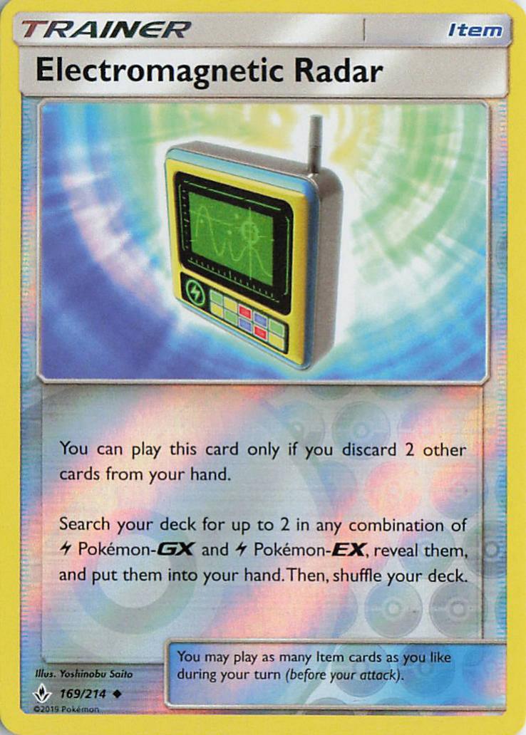 Electromagnetic Radar - Unbroken Bonds 169/214 (Reverse Holo)