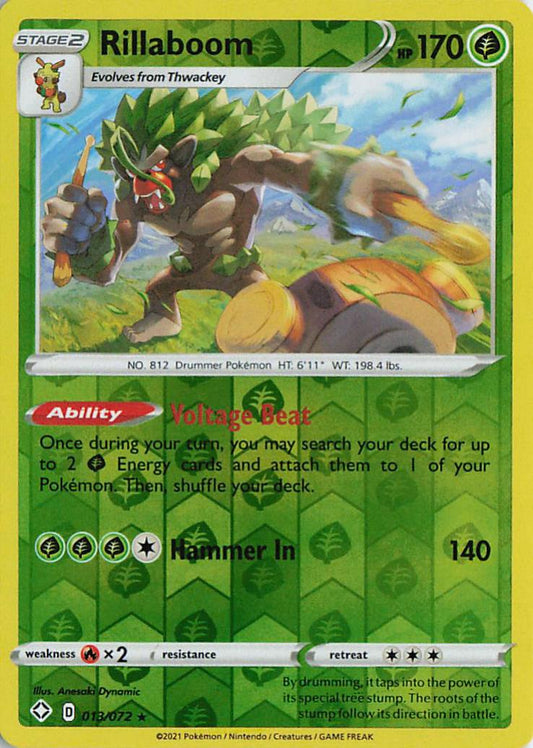 Rillaboom - Shining Fates 013/072 (Reverse Holo)