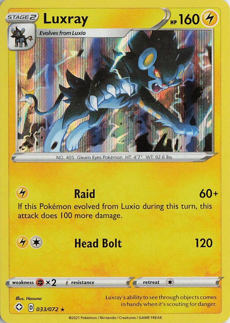 Luxray - Shining Fates 033/072 (Reverse Holo)