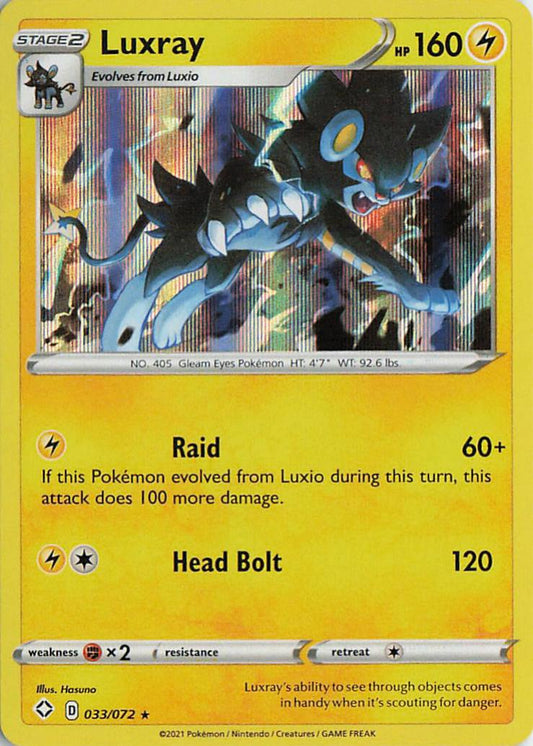 Luxray - Shining Fates 033/072 (Reverse Holo)