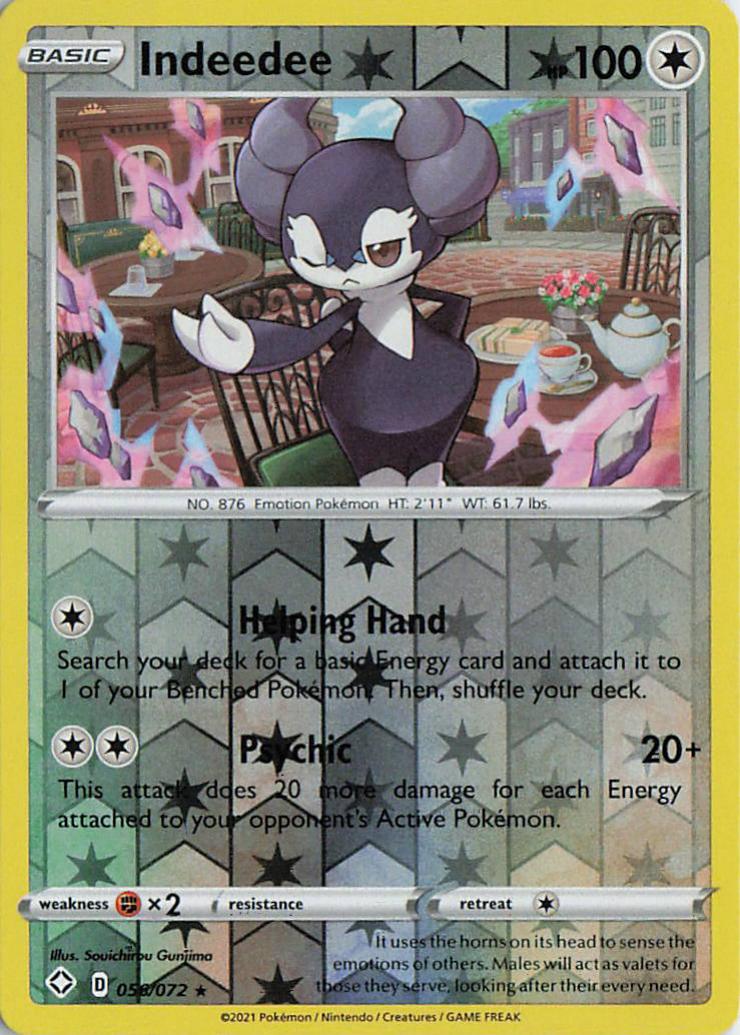 Indeedee - Shining Fates 056/072 (Reverse Holo)