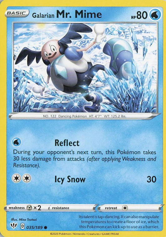 Galarian Mr. Mime - Darkness Ablaze 035/189
