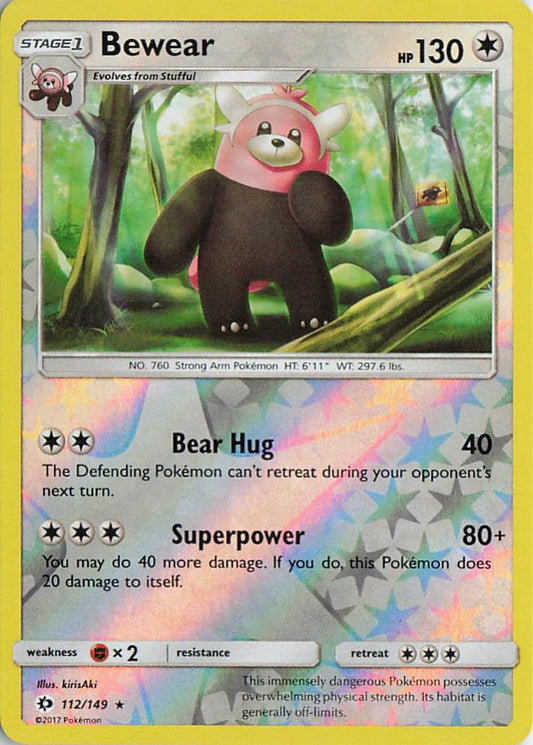 Bewear - Sun & Moon 112/149 (Reverse Holo)