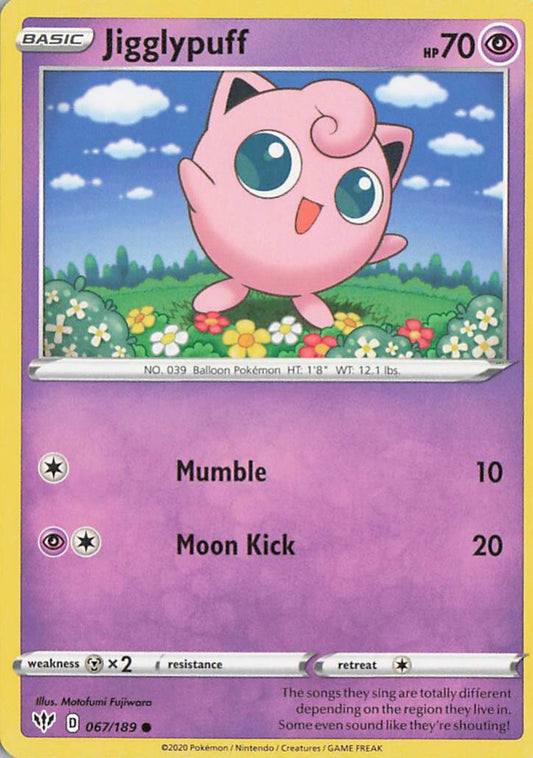Jigglypuff - Darkness Ablaze 067/189