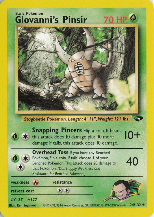 Giovanni's Pinsir - Gym Challenge 24/132 Rare