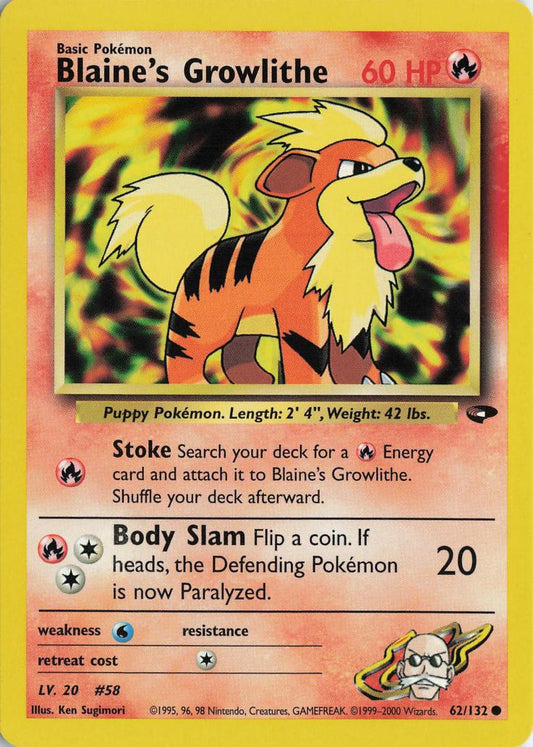 Blaine's Growlithe - Gym Challenge 62/132